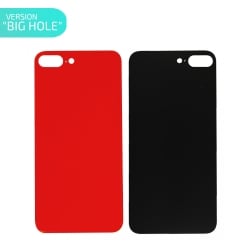 Vitre arrière Rouge pour iPhone 8 Plus - Version BIG HOLE