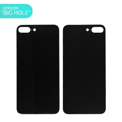 Vitre arrière Noire pour iPhone 8 Plus - Version BIG HOLE