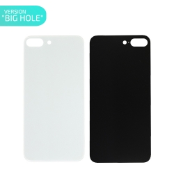 Vitre arrière Argent pour iPhone 8 Plus - Version BIG HOLE