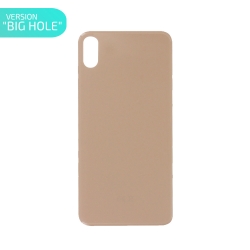 Vitre arrière pour iPhone XS Or - Version BIG HOLE