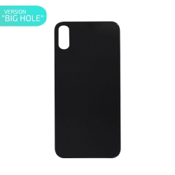 Vitre arrière pour iPhone XS Max Noir - Version BIG HOLE