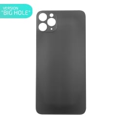 Vitre arrière pour iPhone 11 Pro Max Noir - Version BIG HOLE