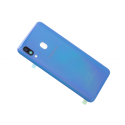 Vitre arrière Bleue d'origine pour Samsung Galaxy A40 photo 2