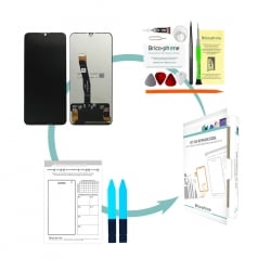 Kit de réparation Ecran vitre + dalle IPS LCD pré-assemblé pour Huawei P smart 2020