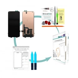 Kit de réparation Ecran vitre + dalle Super Amoled pré-assemblé pour Xiaomi Mi 10 Pro