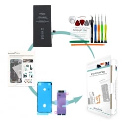 Kit de remplacement Brico-phone pour batterie Compatible + Stickers de pose d' iPhone 11