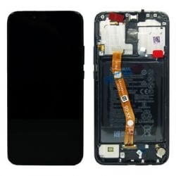 Bloc écran IPS LCD complet pré-monté sur châssis + batterie pour Huawei P40 lite E Noir photo 1