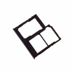 Rack double SIM et SD pour Samsung SM-A415 Galaxy A41 - Noir photo 1