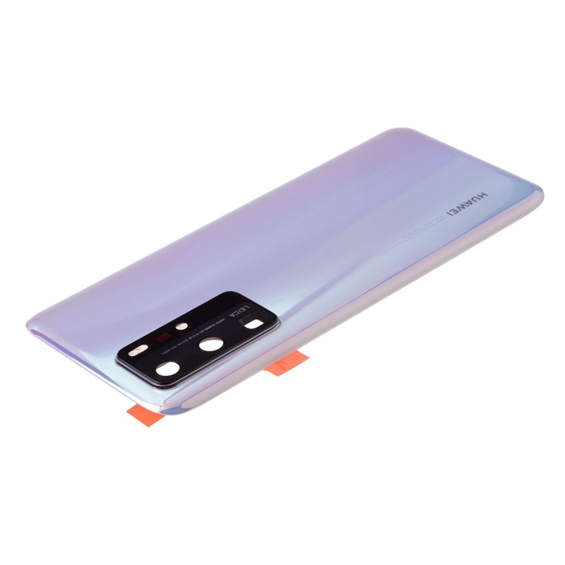 Vitre arrière originale d'occasion pour Huawei P40 Pro - Blanc photo 0