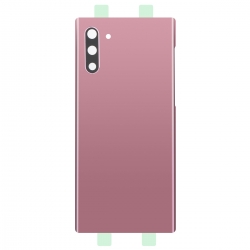 Vitre arrière compatible Samsung Galaxy Note10 Rose photo 1