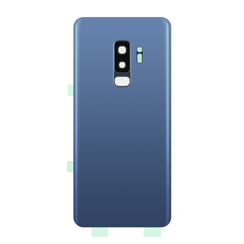 Vitre arrière compatible Samsung Galaxy S9+ Bleu photo 1