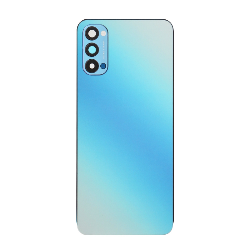 Vitre Arrière Compatible pour Oppo Reno4 Bleu photo 1