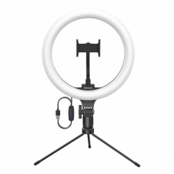 Support trépied pour smartphone avec lampe photo 0