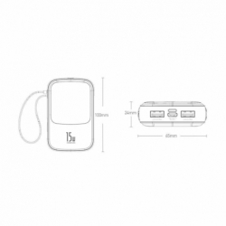 Batterie de secours Baseus 10000 mAh Noir photo 11