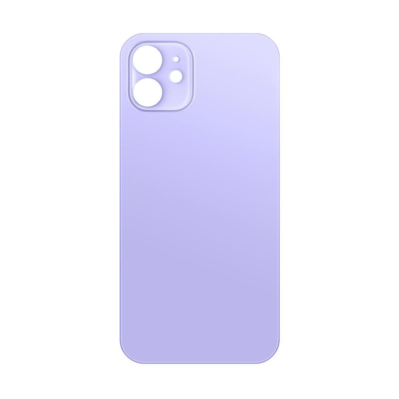 Vitre arrière pour iPhone 12 Mini Mauve - Version BIG HOLE photo 1