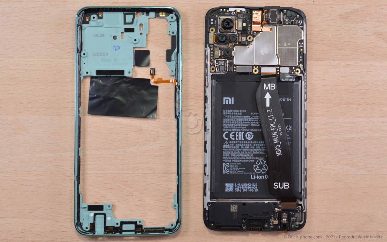 Changement de batterie sur Redmi Note 10 photo 4