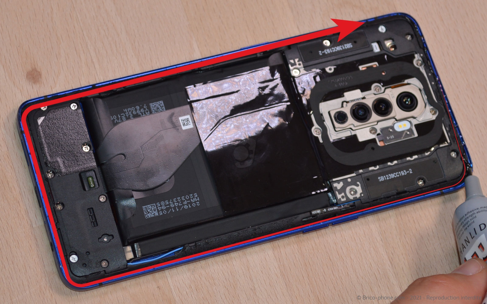 Changement du bloc écran  sur Realme X2 Pro photo 3