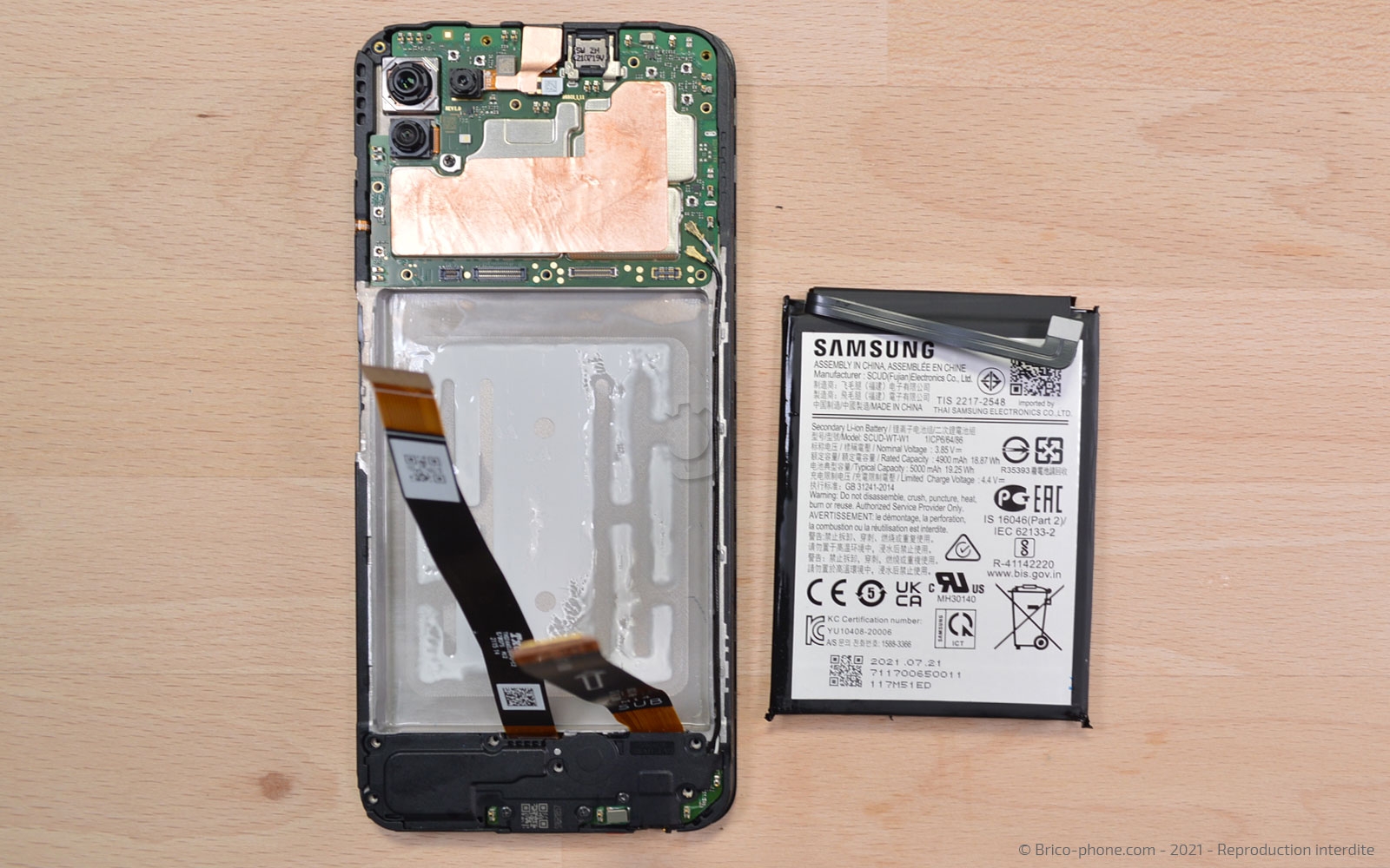 Démontage complet sur Galaxy A22 (5G) photo 2