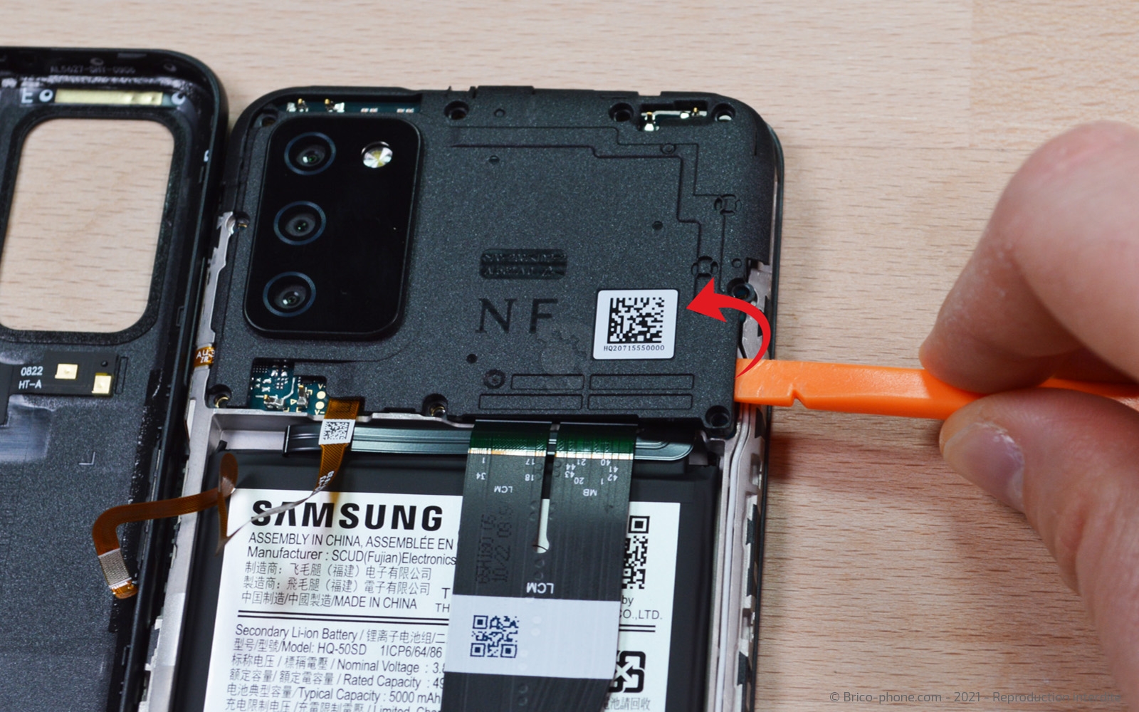 Démontage complet sur Galaxy A03s photo 2