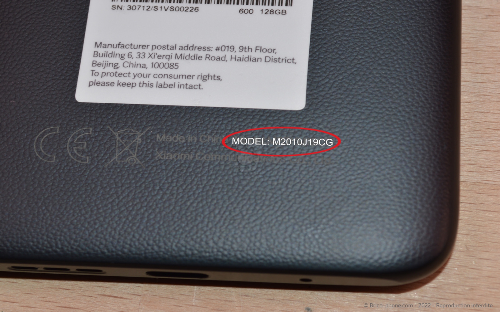 Changement de batterie sur Poco M3 photo 2