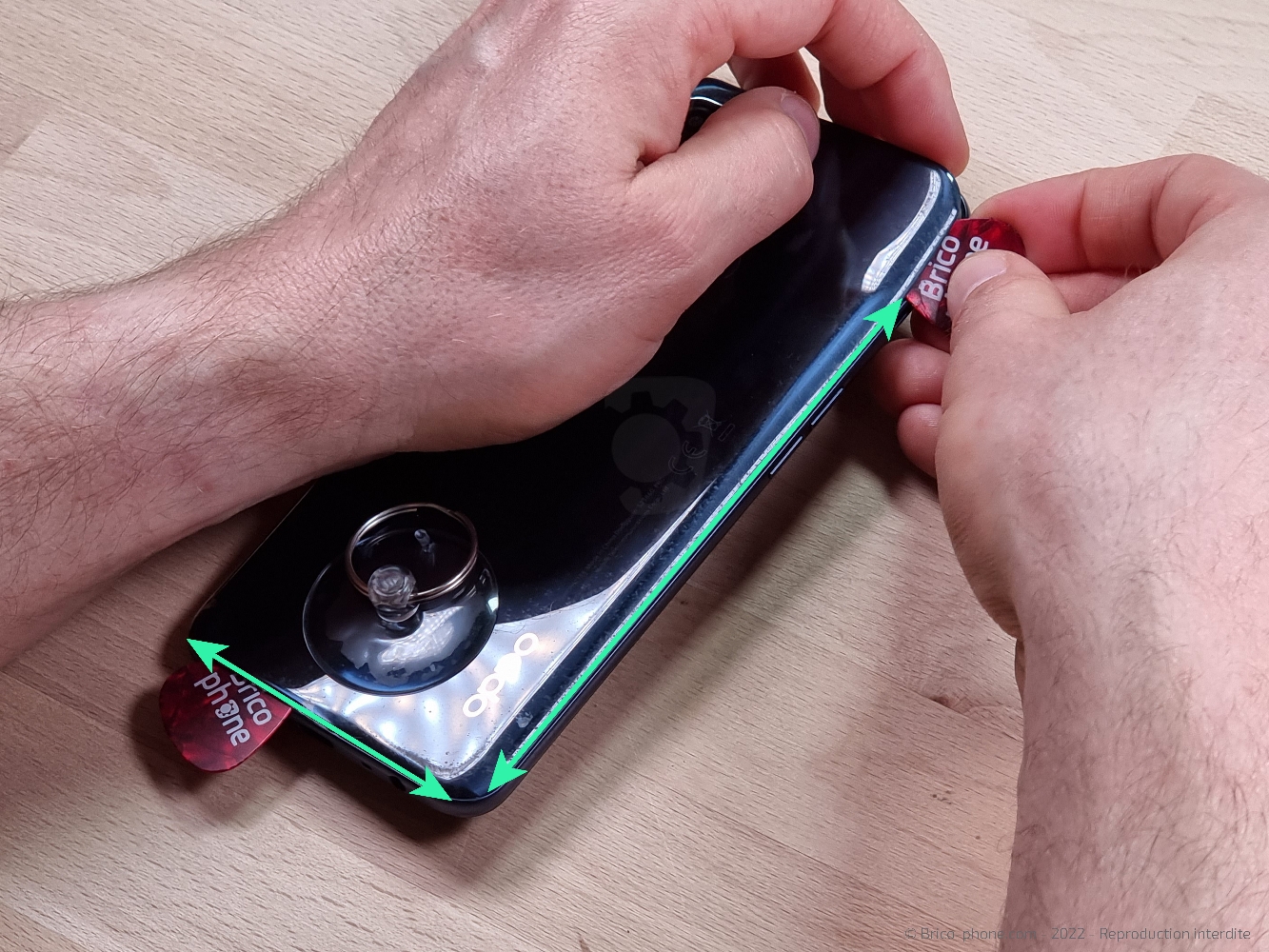 Changement de l'écran (vitre + LCD) sur A53S photo 3