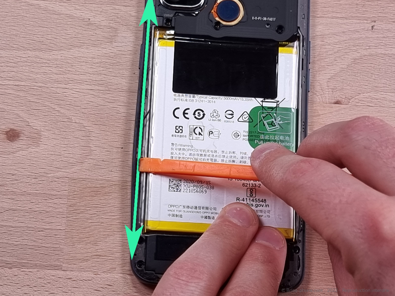 Changement du connecteur de charge sur A53S photo 1