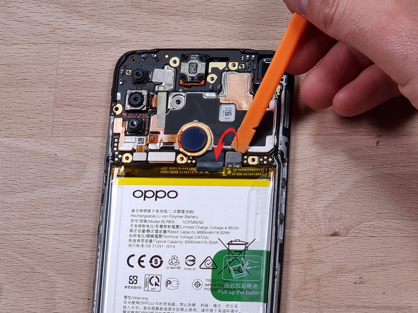 Démontage complet sur A53S photo 1