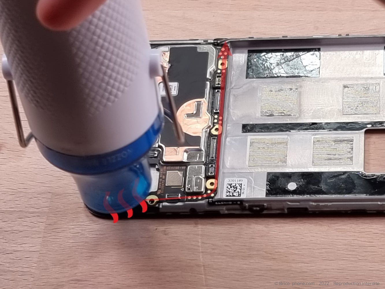 Démontage complet sur A53S photo 1