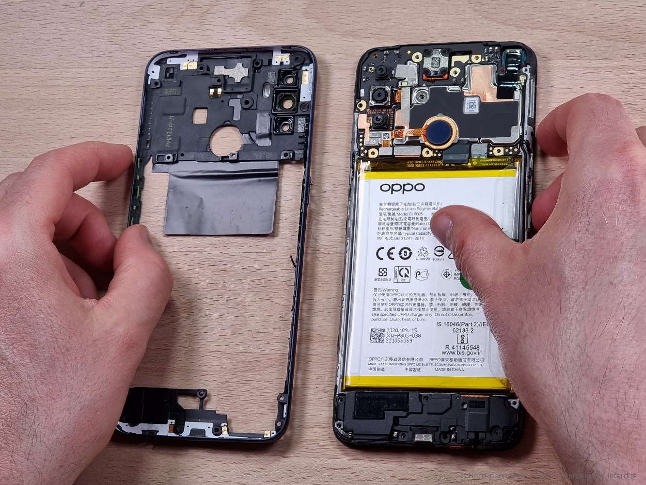 Démontage complet sur A53S photo 4