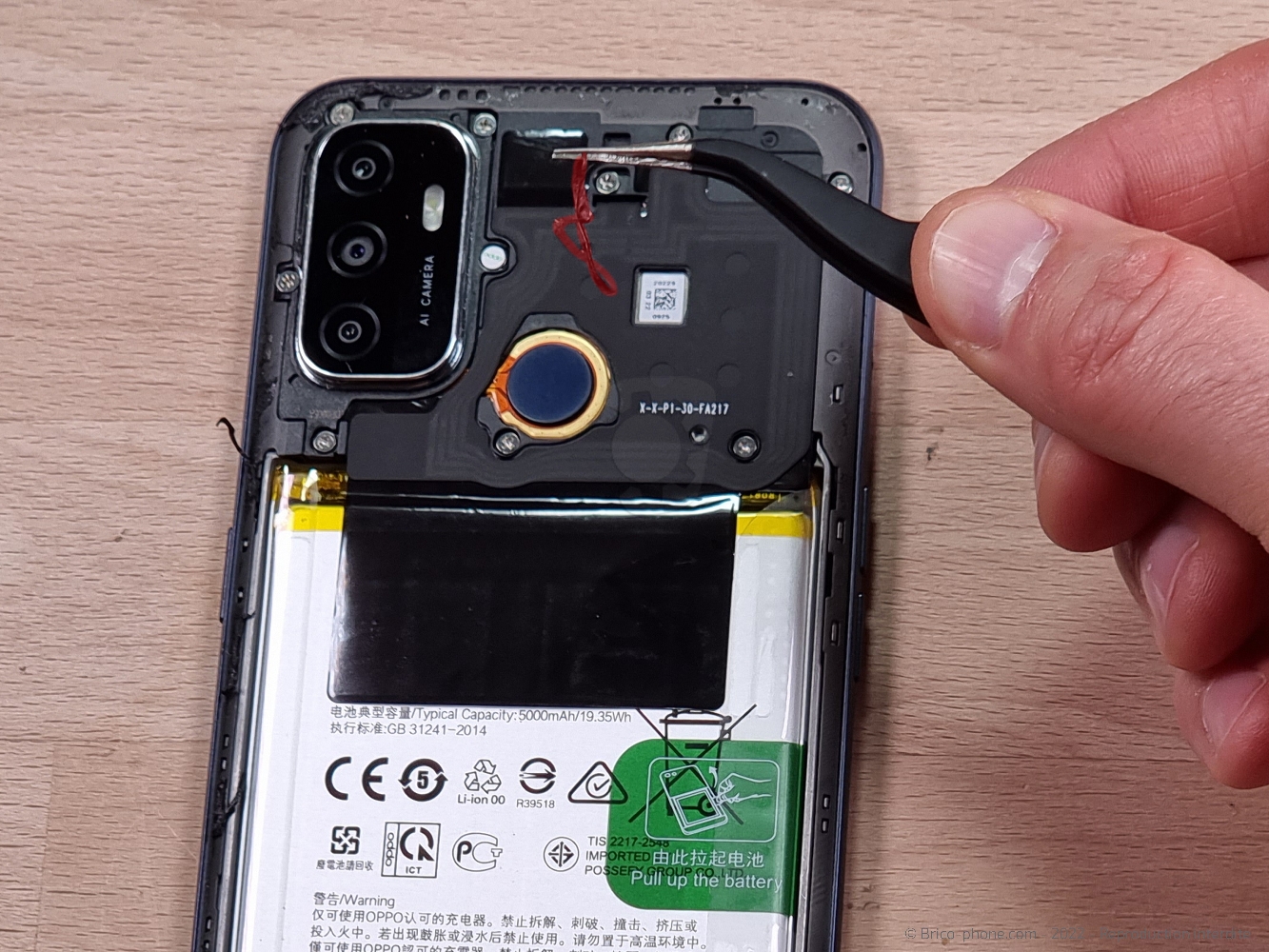 Démontage complet sur A53S photo 2