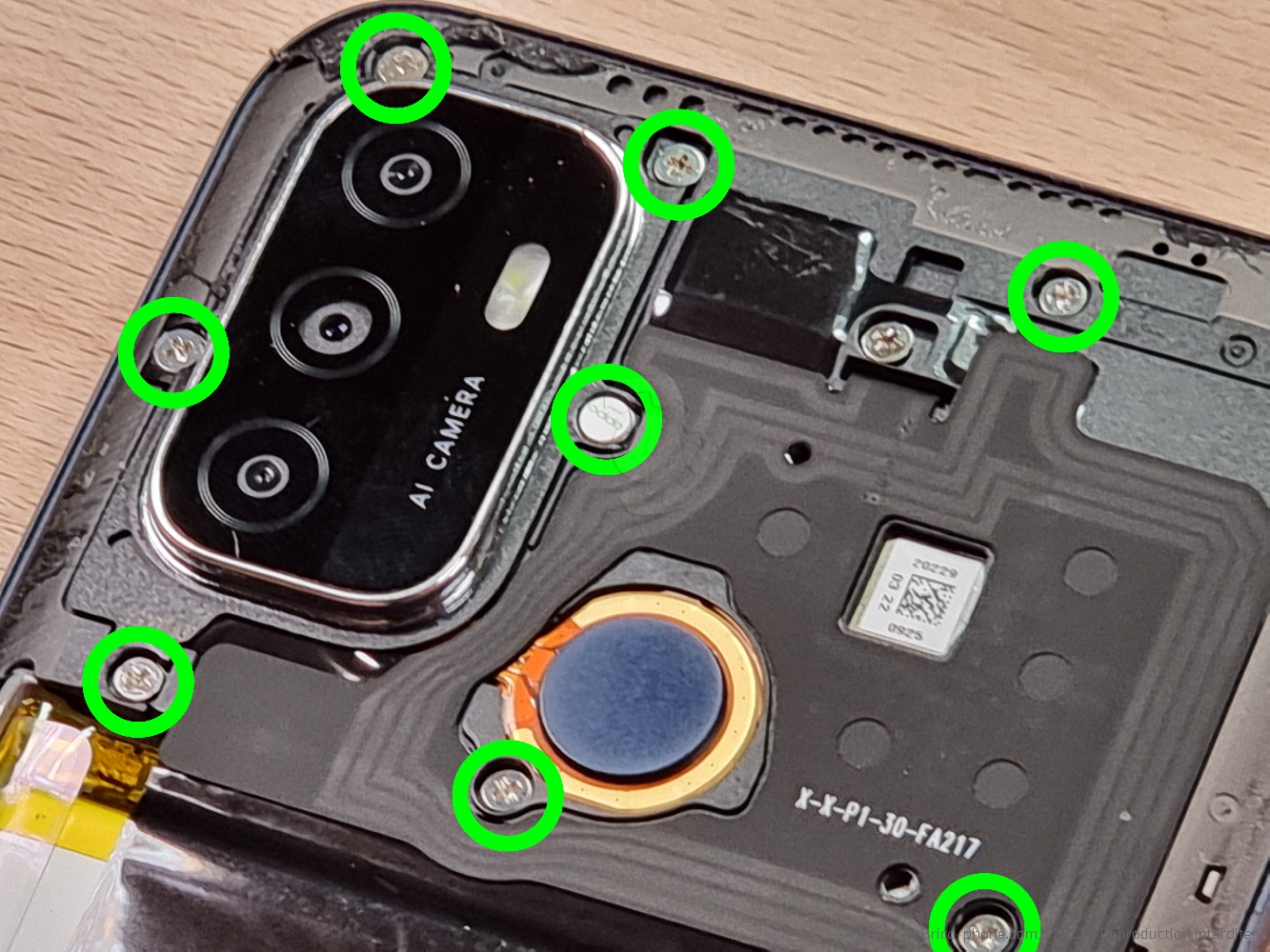 Démontage complet sur A53S photo 2