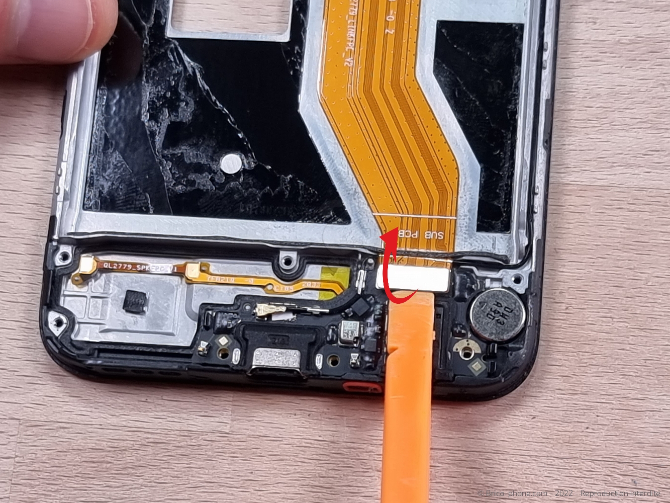 Démontage complet sur A53S photo 1