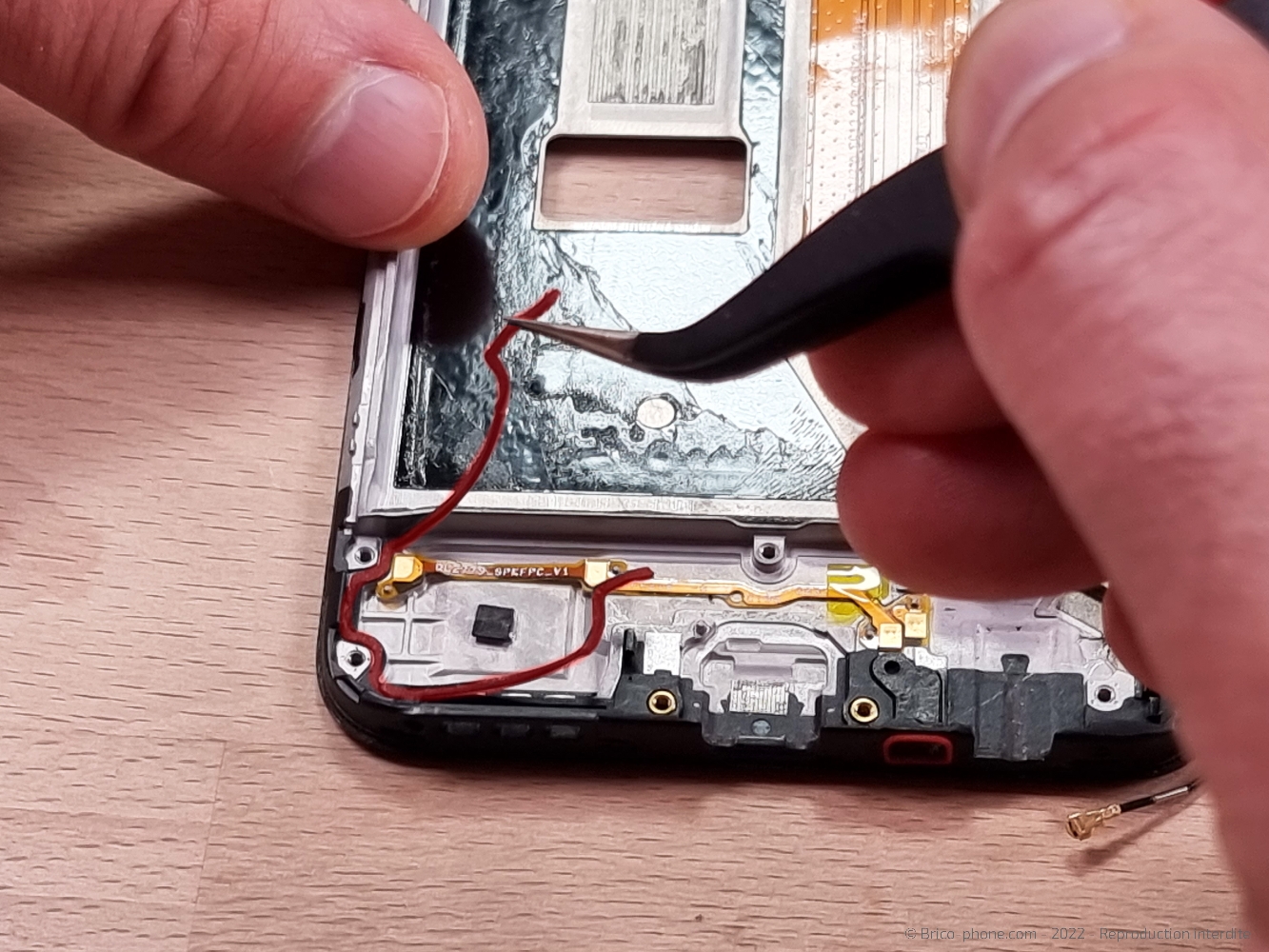 Démontage complet sur A53S photo 1