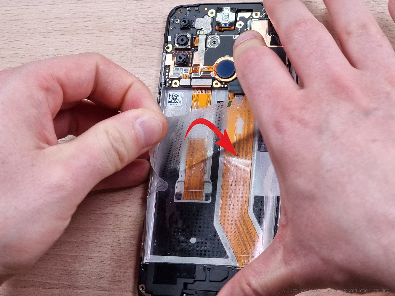 Démontage complet sur A53S photo 1