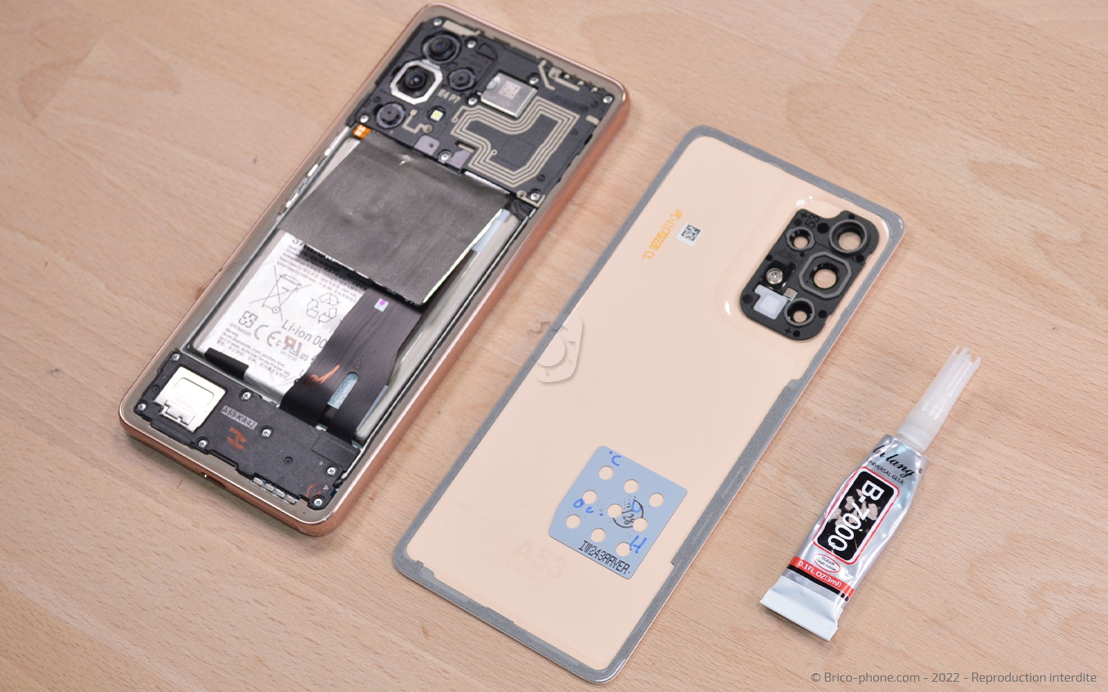 Comment changer la vitre arrière sur Galaxy A53 5G photo 3