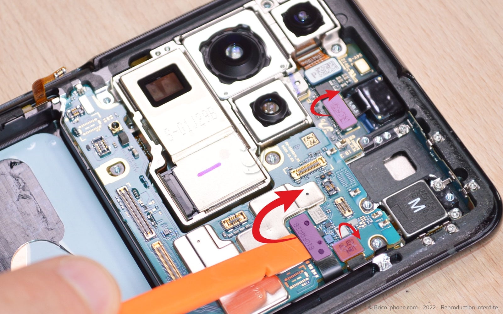 Comment changer le bloc écran sur Galaxy S21 Ultra photo 3