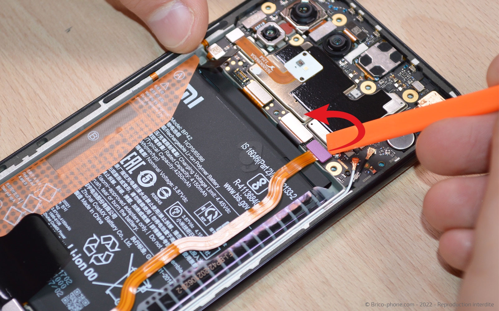 Comment changer la batterie sur Mi 11 Lite 5G photo 2