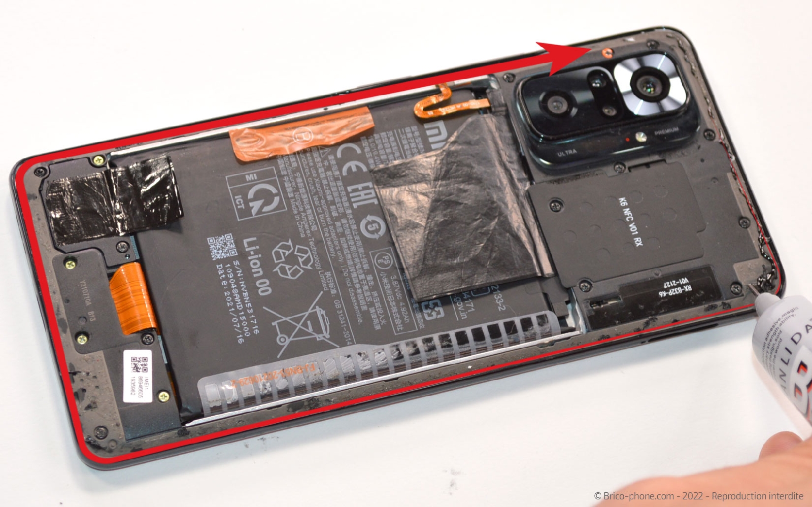 Comment changer l'écran Amoled sur Redmi Note 10 Pro photo 1