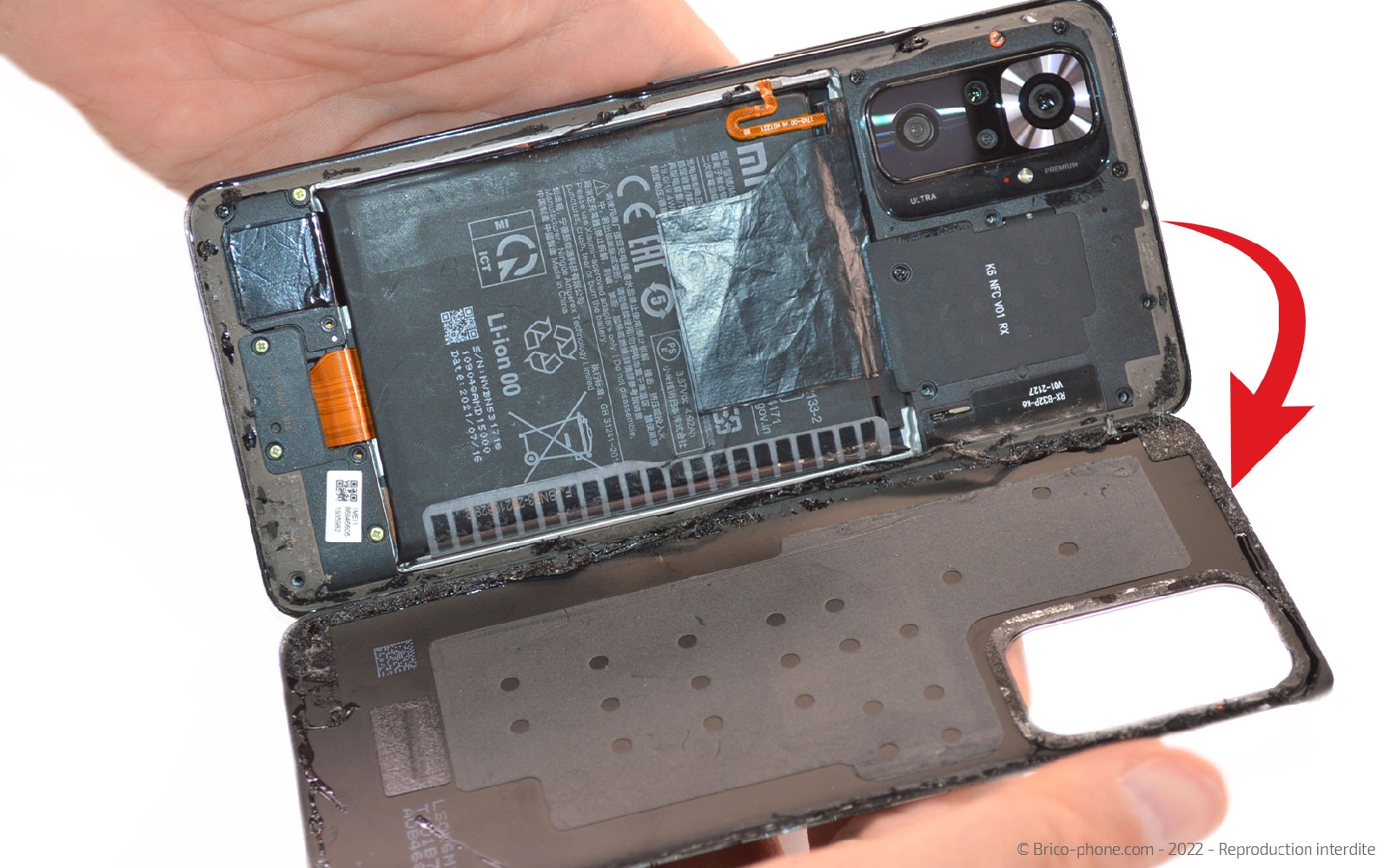 Comment changer la batterie sur Redmi Note 10 Pro photo 2