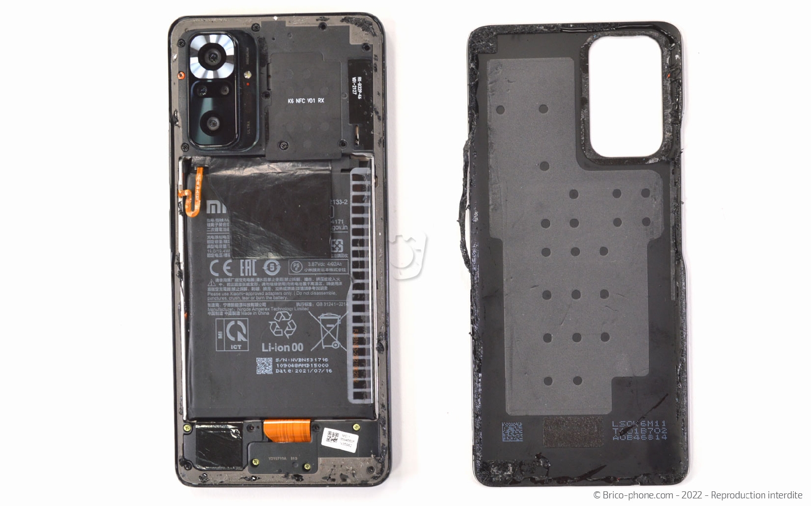 Comment changer la batterie sur Redmi Note 10 Pro photo 3