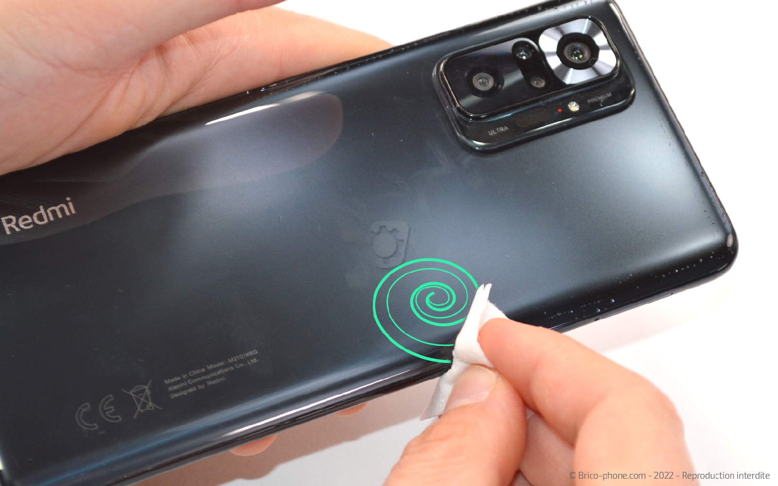 Comment changer la vitre arrière sur Redmi Note 10 Pro photo 3