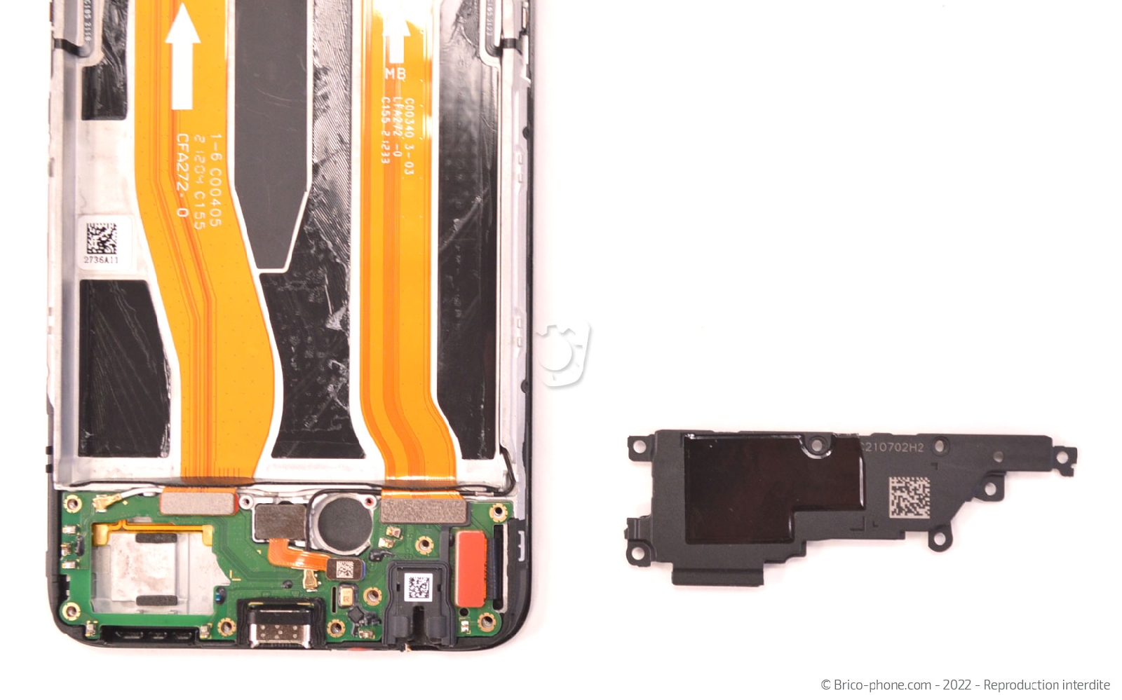 Comment remplacer le connecteur de charge sur A94 5G photo 2