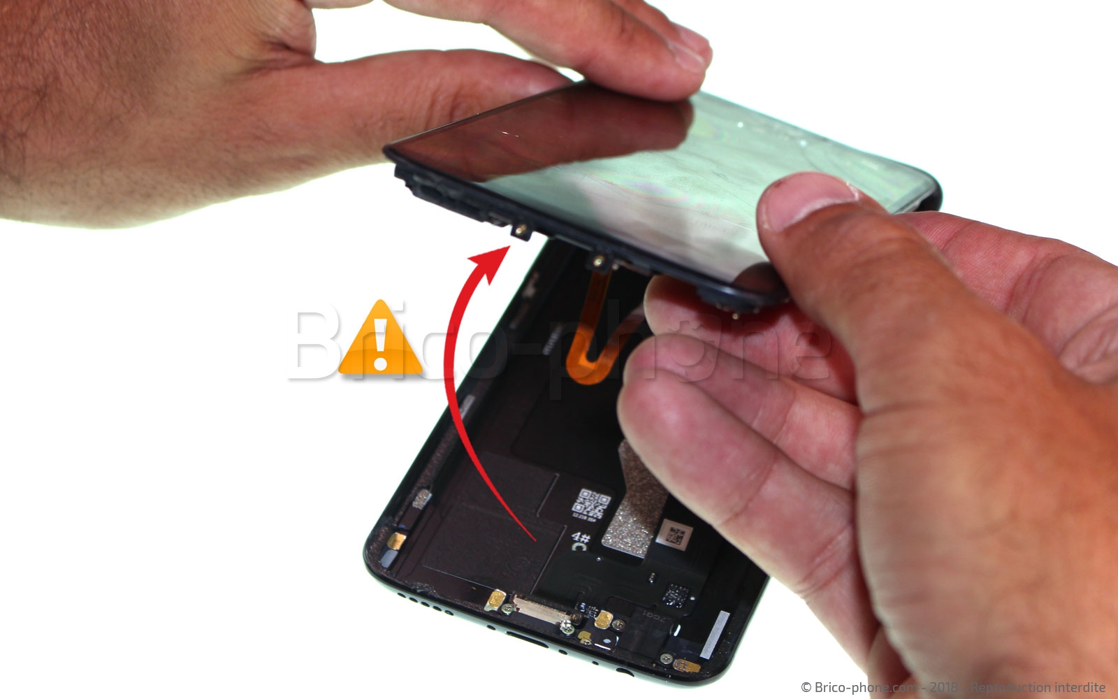 Changement d'écran (vitre+LCD) sur OnePlus 5T photo 3