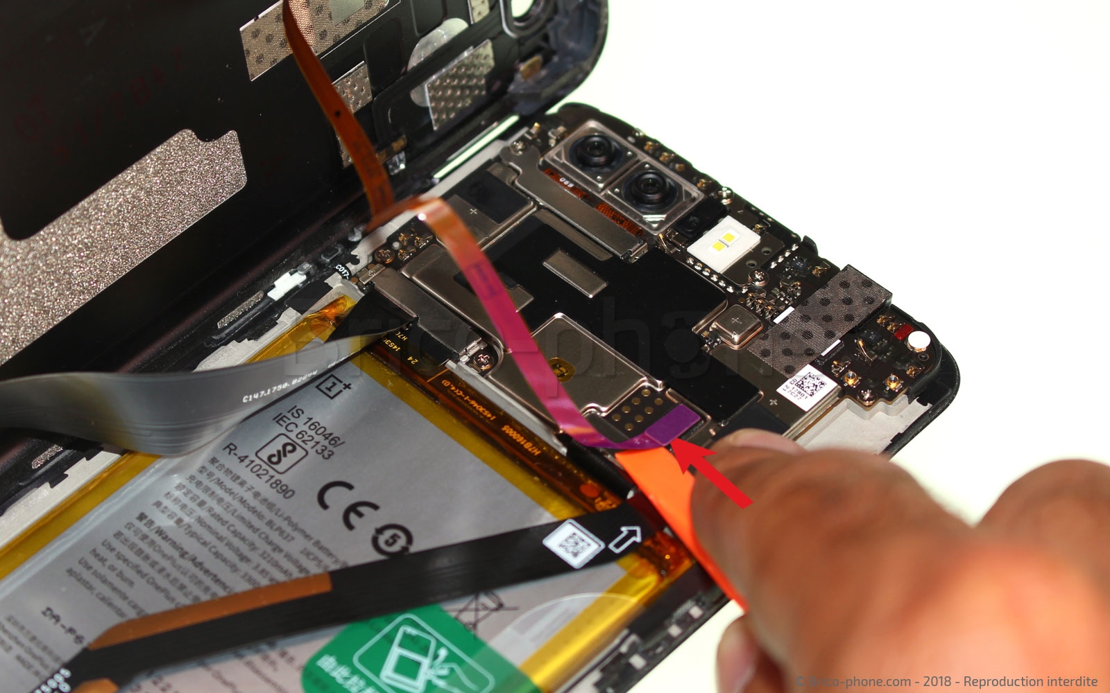 Changement d'écran (vitre+LCD) sur OnePlus 5T photo 1