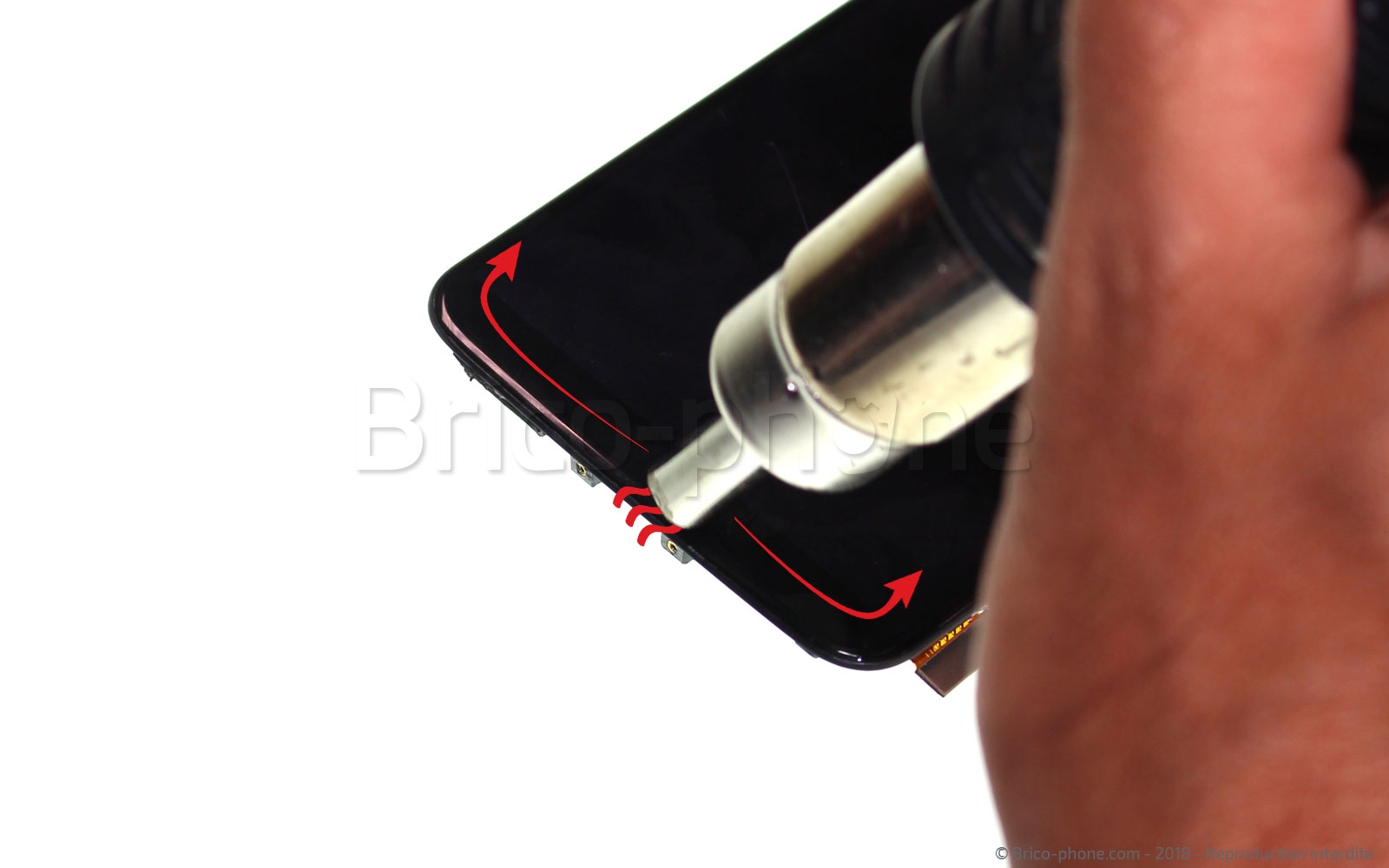 Changement d'écran (vitre+LCD) sur OnePlus 5T photo 3