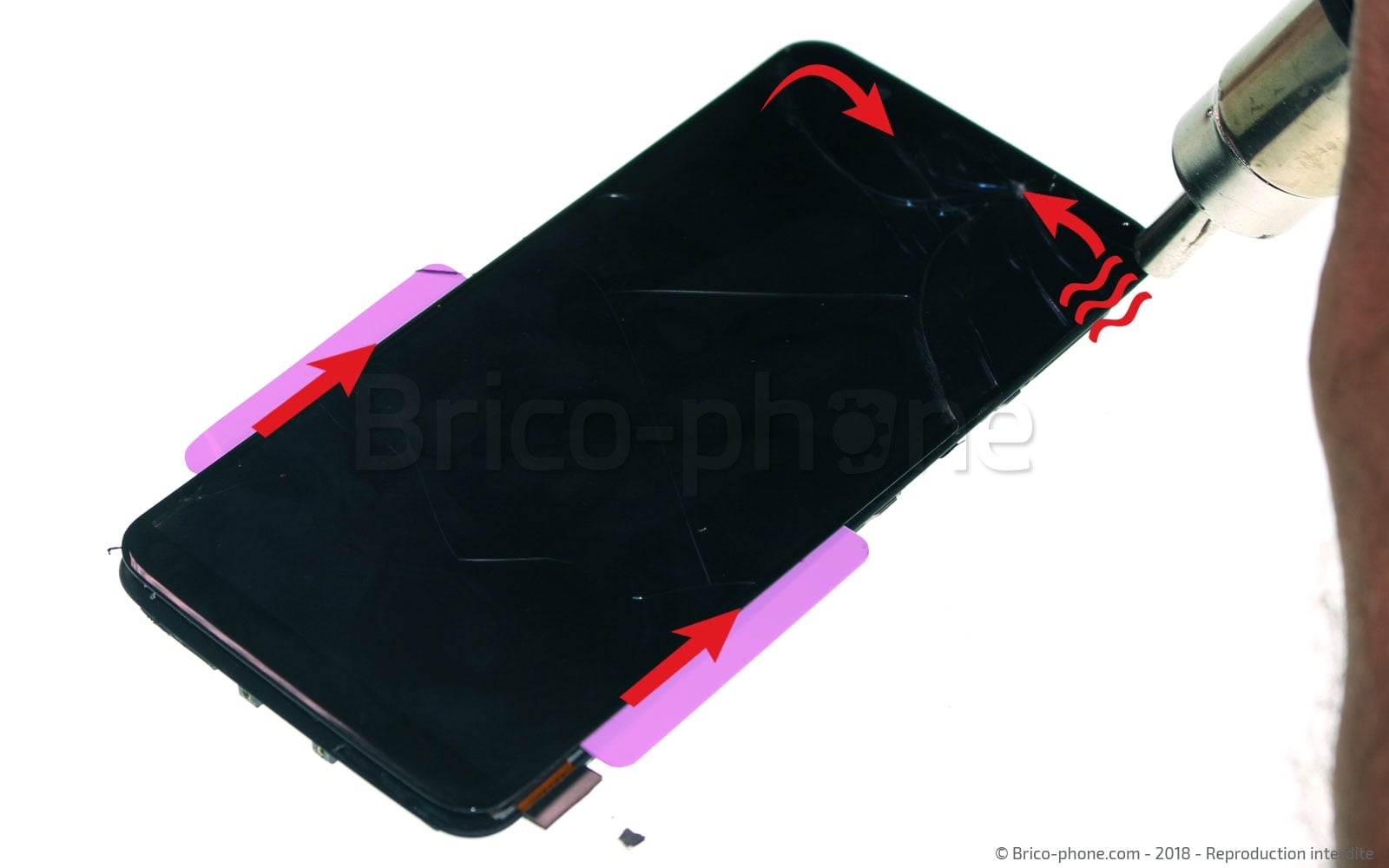 Changement d'écran (vitre+LCD) sur OnePlus 5T photo 3