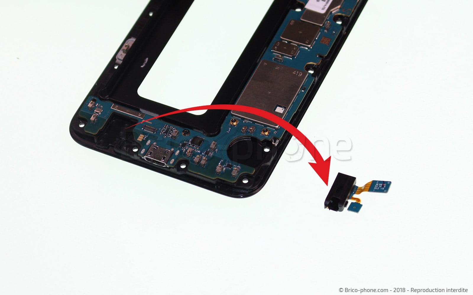 Changement de haut parleur externe sur Galaxy A6 2018 photo 4