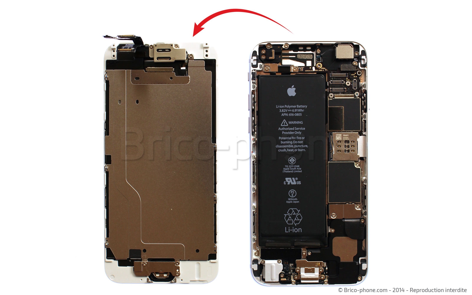 Changement de nappe bouton Home sur iPhone 6 photo 3