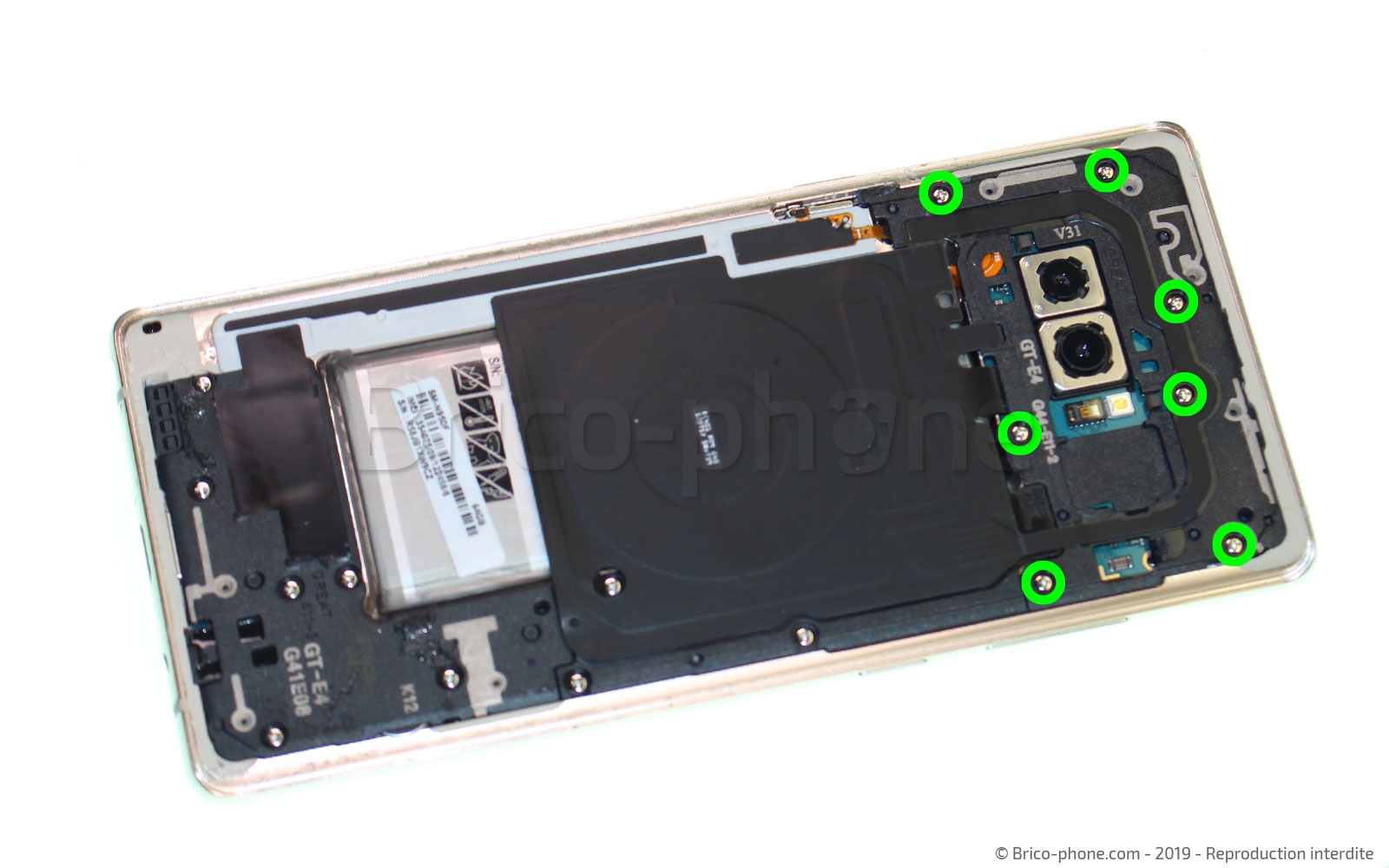 Changement de Bloc Ecran sur Galaxy Note 8 photo 1