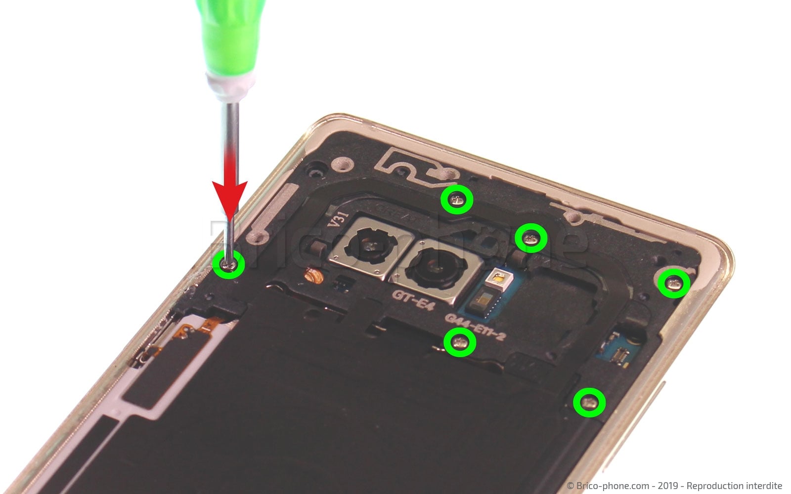 Changement de Bloc Ecran sur Galaxy Note 8 photo 2